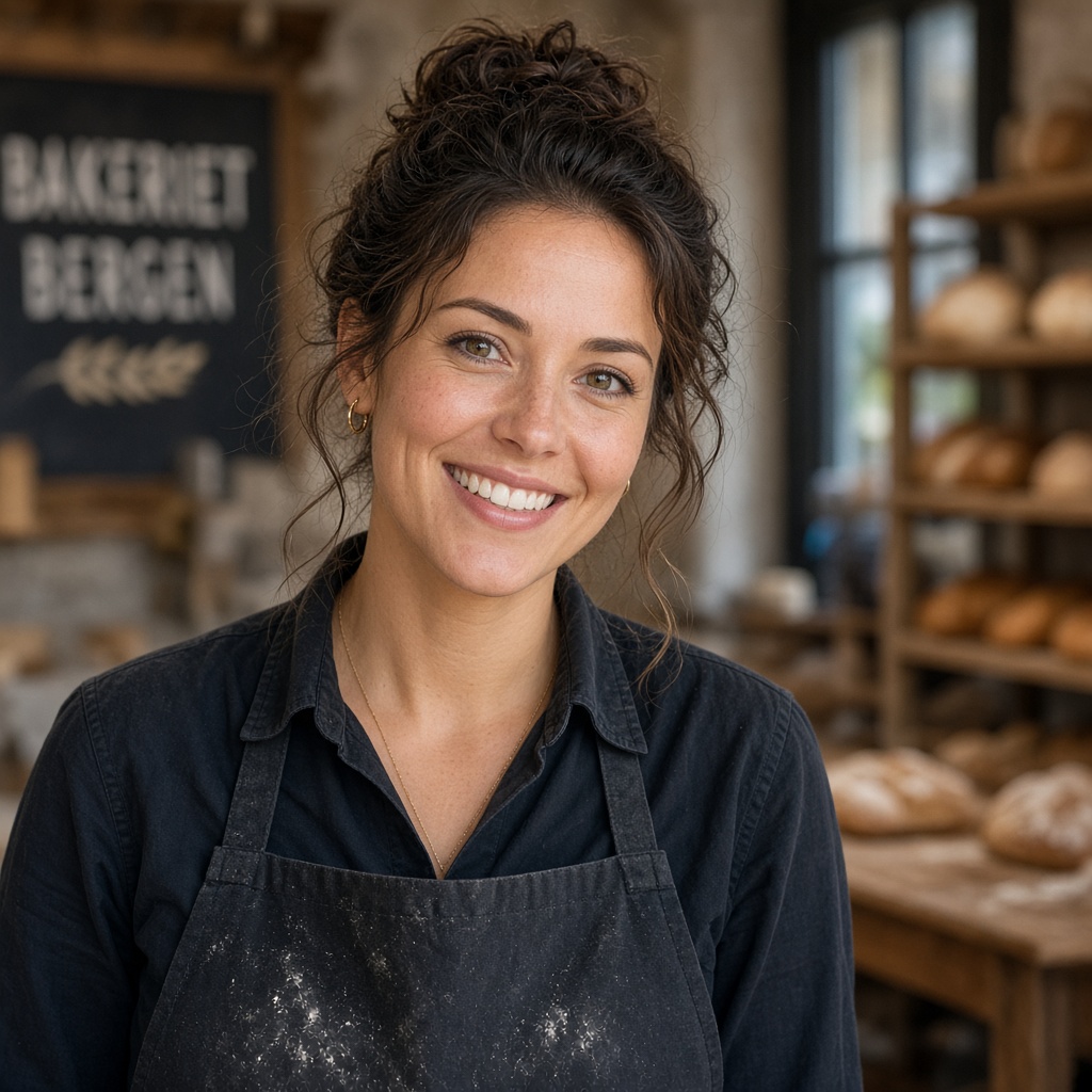 Portrait of Bakery staff at brightcove.cyou desk 2